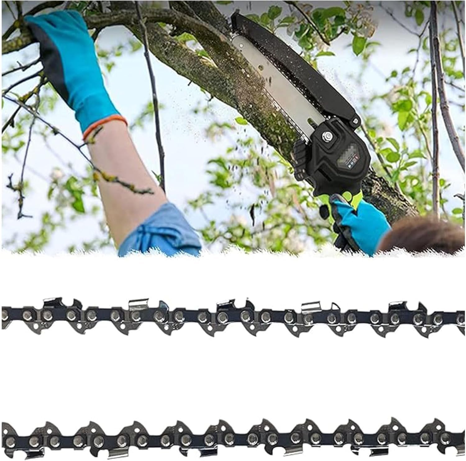 2 Catene Motosega 3/8" - 52 Maglie, 14 Pollici, Universali Per Molti Modelli - Foto 7