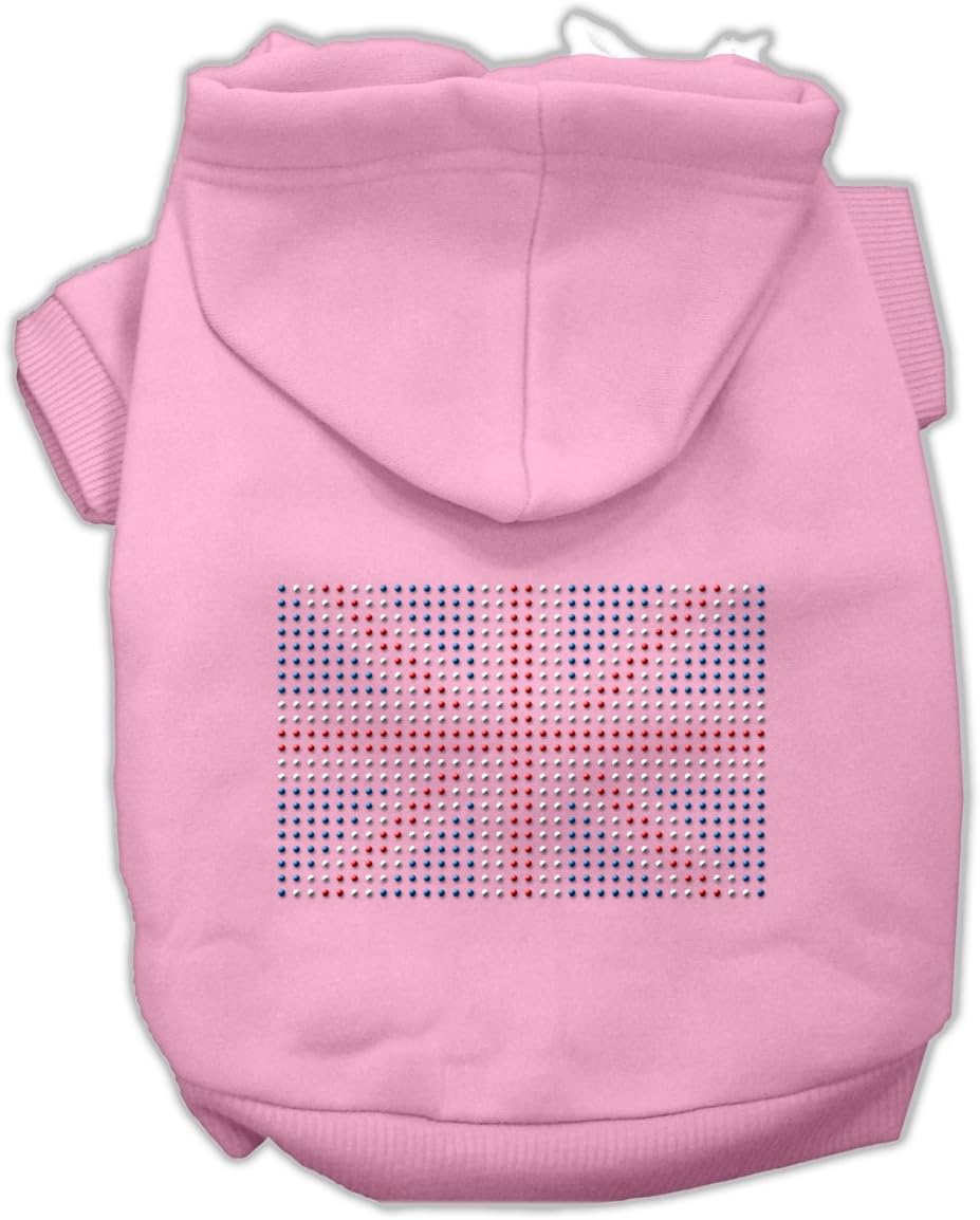 Mirage Pet Products 20-Inch British Flag Hoodies, 3X-Large, Red