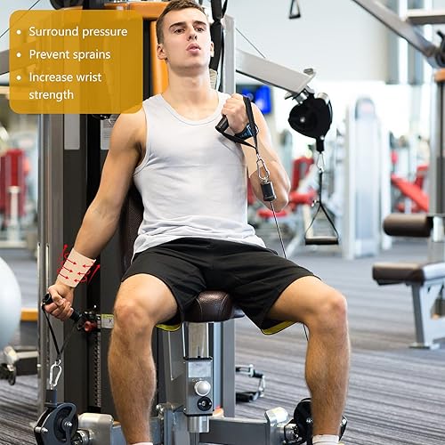 Miniatura 4 de SATINIOR 2 pares de muñequeras de compresión para muñecas de compresión, muñequeras elásticas para hombres y mujeres, tenis, tendinitis, túnel