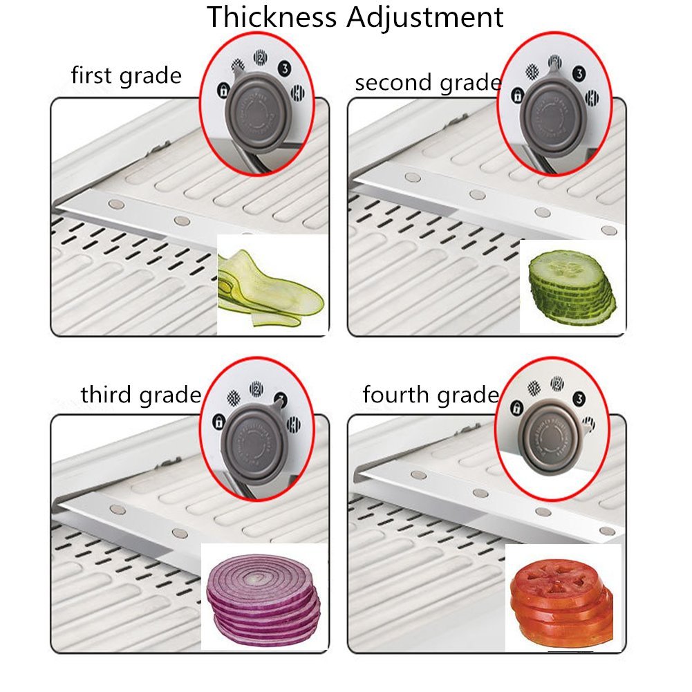 Yosoo Multi-Functional Vegetales Mandoline Slicer Fruit Peeler, Herramienta de Cocina Profesional Cortador de Alimentos