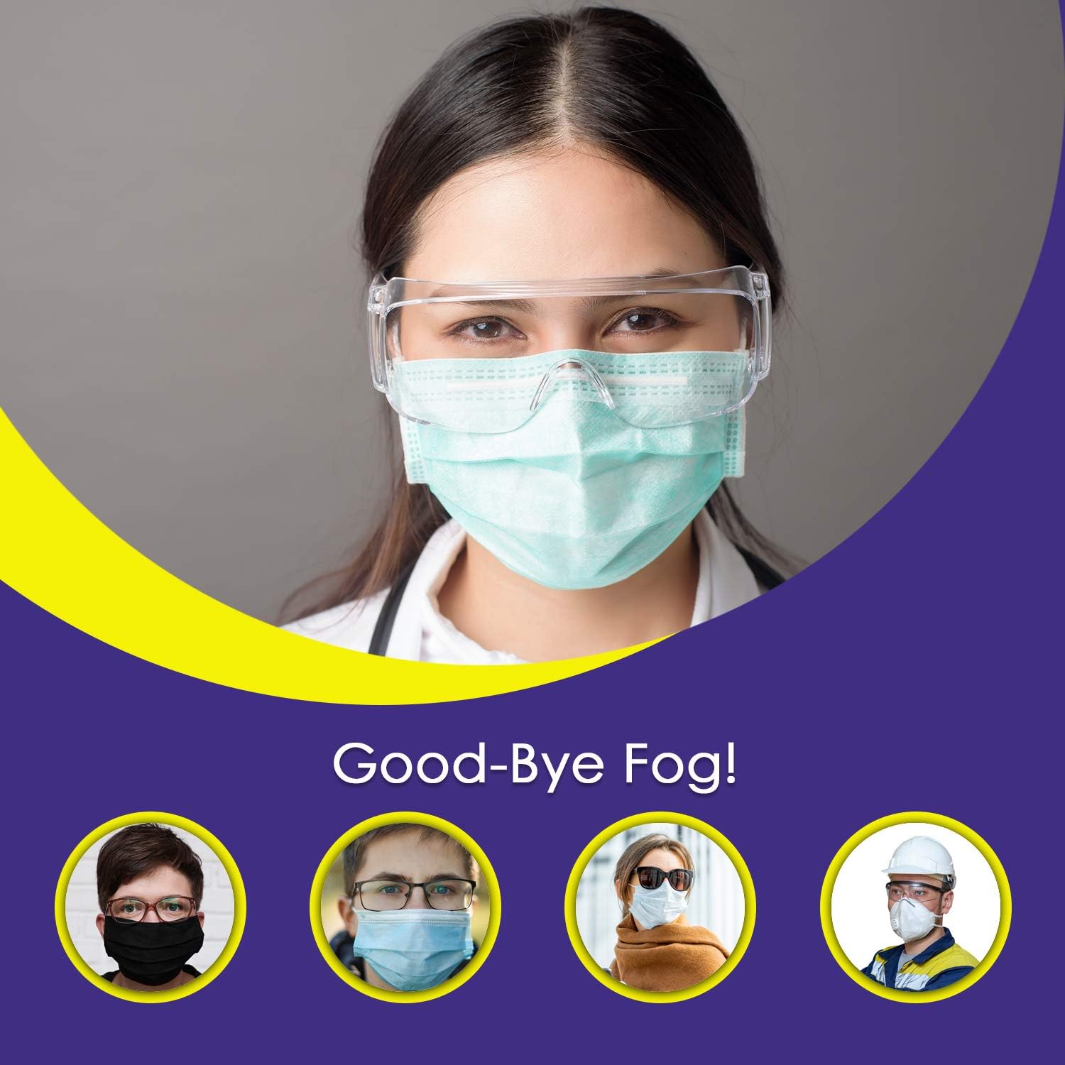 Anti Fog Spray for Glasses - Safe on Anti-Reflective Coated & All Lenses | Defogger for Eye Glasses, Safety Glasses, Swim Goggles, Mirrors, Ski Masks | Anti-Fog Solution for Glasses Wearer- 2 oz : Sports & Outdoors