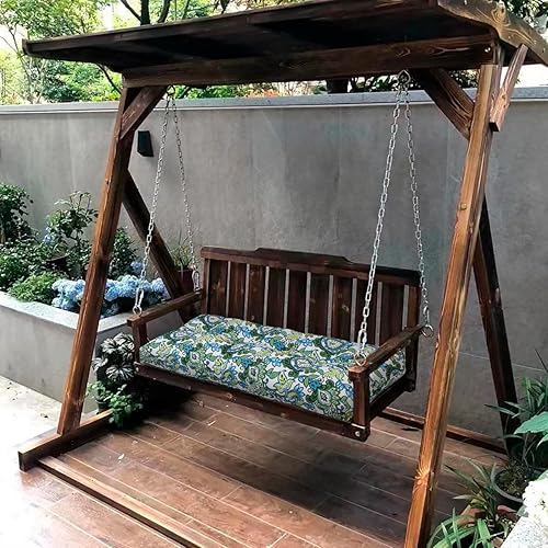 Miniatura 2 de Magpie Fabrics Cojín de Banco de Patio 45"x18", Almohadillas de Asiento Largas Antideslizantes Resistentes al Agua para InterioresExteriores, Cojín