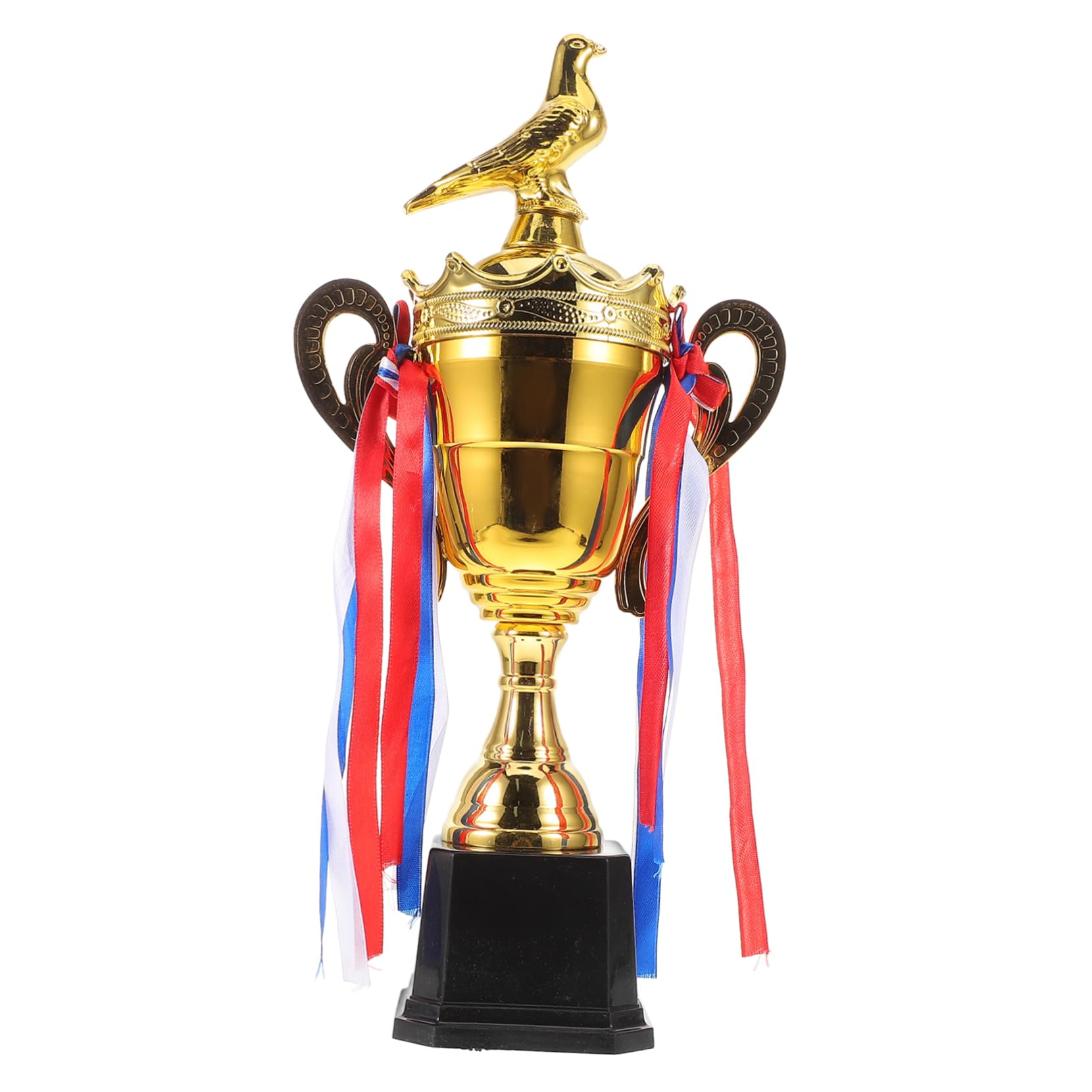 Hemoton Pigeon Trophy Medal Trophy with Crown Cap for Competitions Durable Construction for Soccer and Football Tournaments Keepsake Award