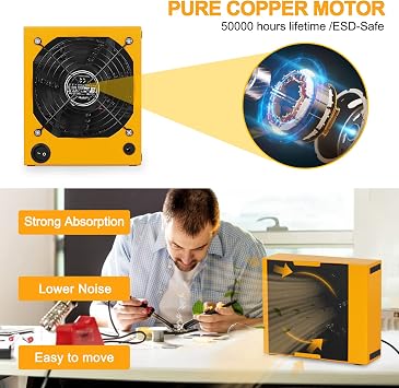 Magnetic Helping Hands Soldering Third Hand with 12V Solder Fume Extractor