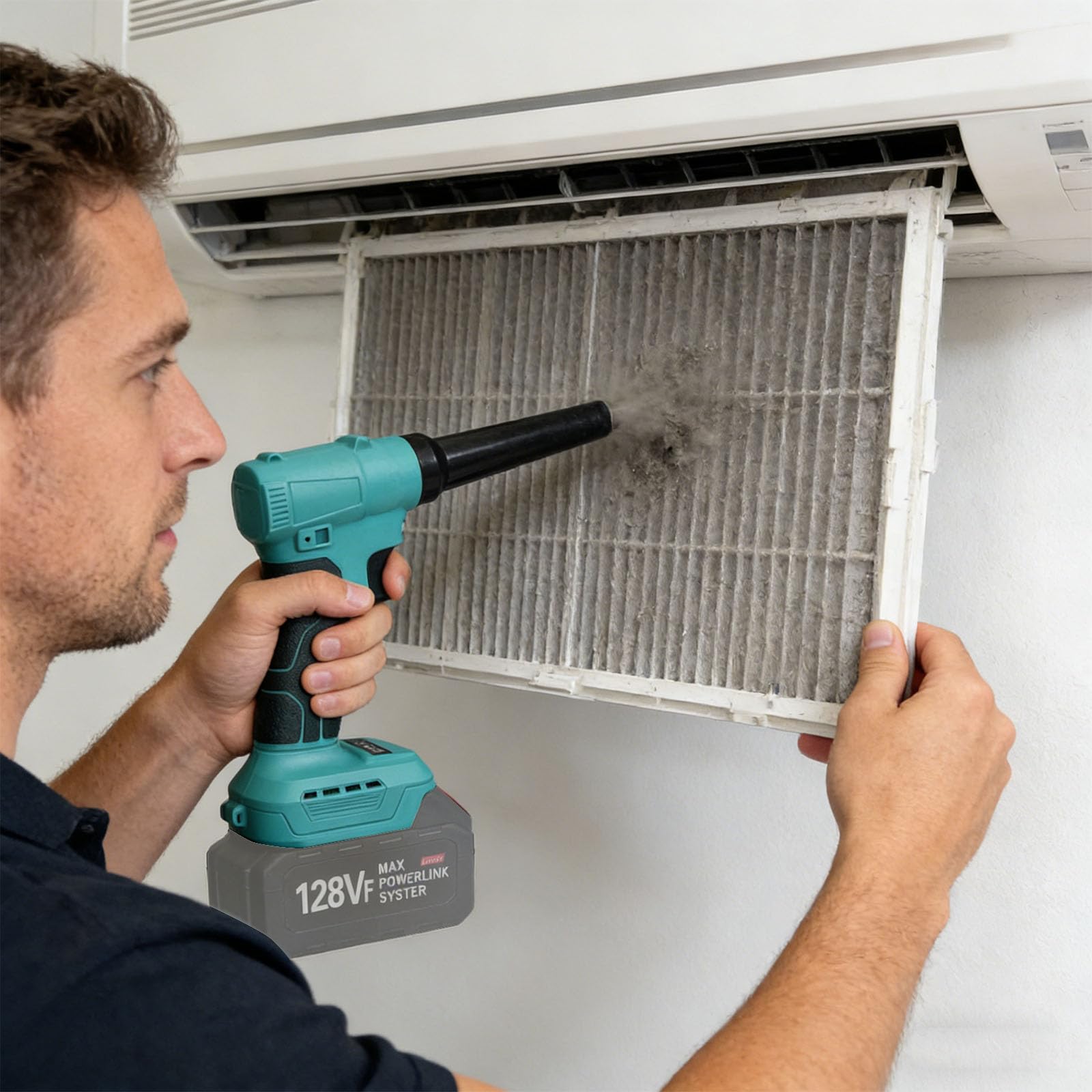 Soffiatore per foglie senza fili, portatile, leggero, ricaricabile, per un efficiente giardino, elettrico portatile, piccole dimensioni, ricaricabile, senza fili, leggero, a basso rumore