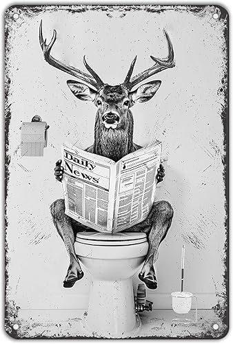 Vista 24 de Letrero de hojalata retro para mujer, con texto en inglés "Baking Because Murder is Wrong", divertido rústico, decoración de pared, arte de pared