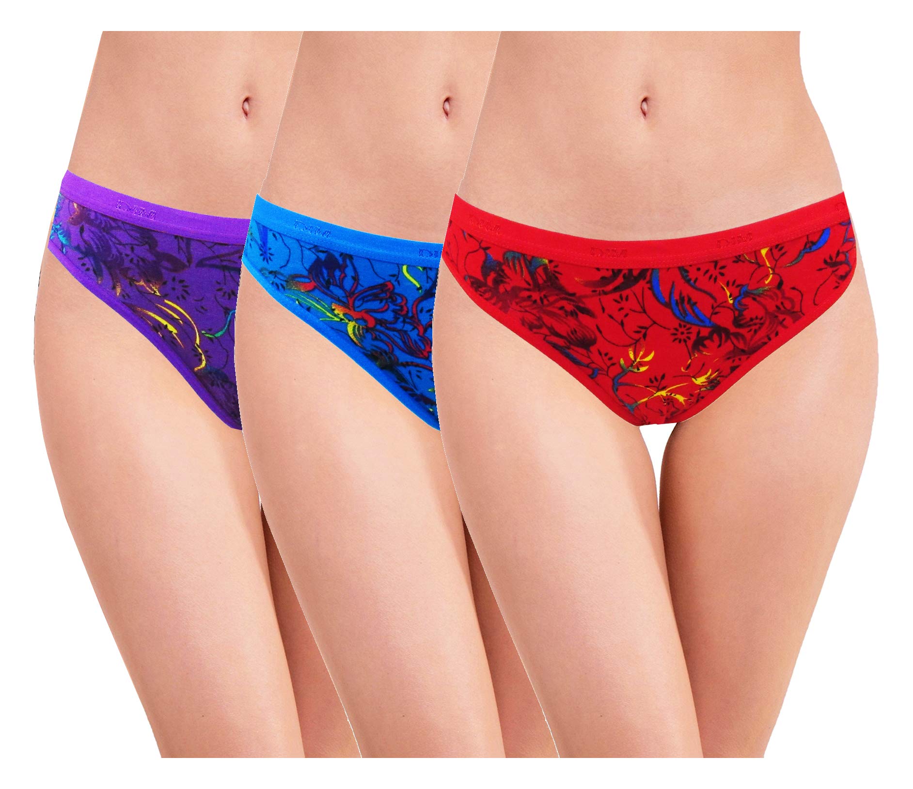 Women's Cotton Printed Bikini Panty (Pack of 3)-image-19
