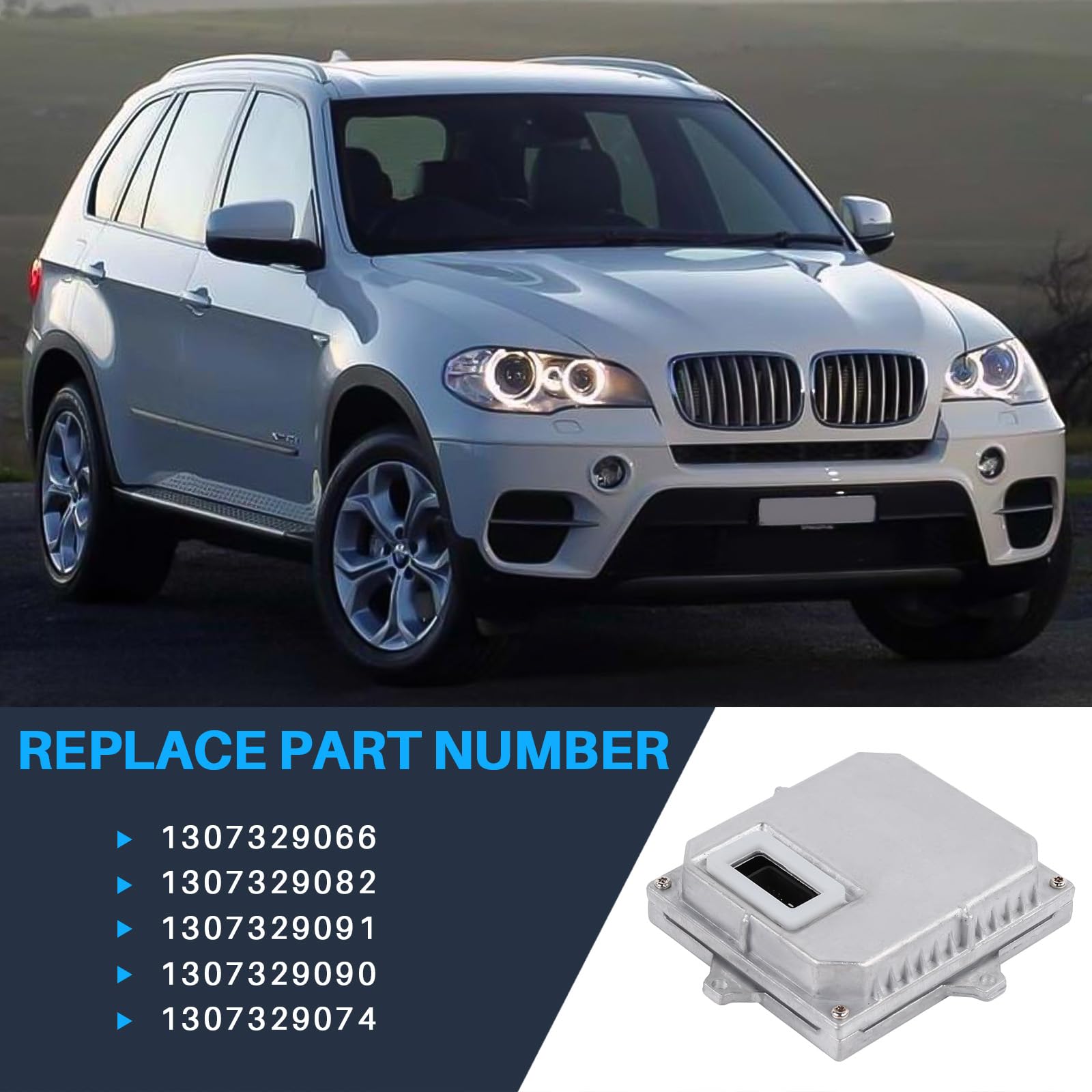 Reemplazo de la Unidad de Control de balastro de xenón HID para Serie 3 E46 Serie 6 E63 E64 A3 A8 TT W169 W203 Beetle Bora Golf MK5 Accesorios para Coche Números de Pieza: 1307329082 1307329074