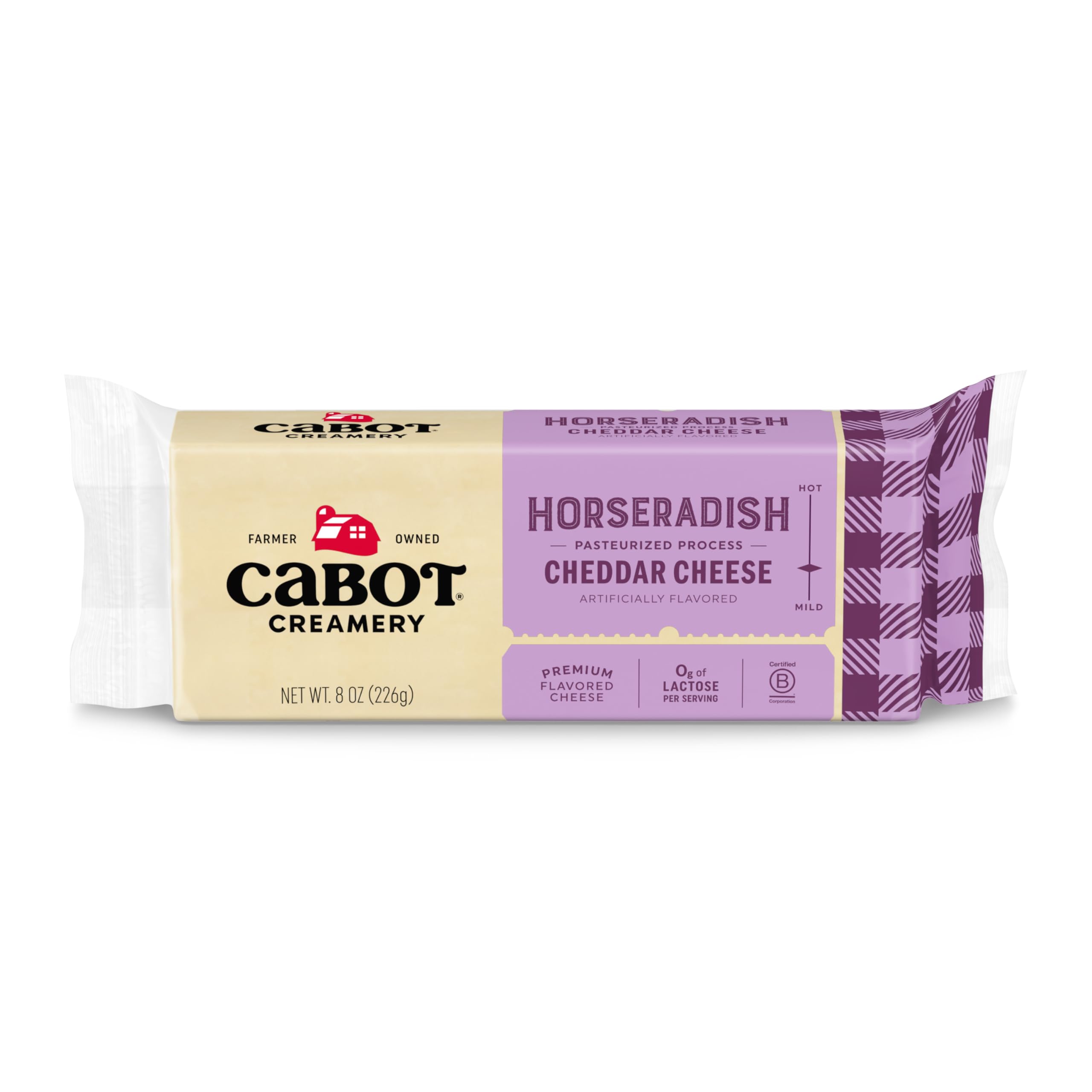 Cabot Bar Horseradish Cheddar, 8 oz