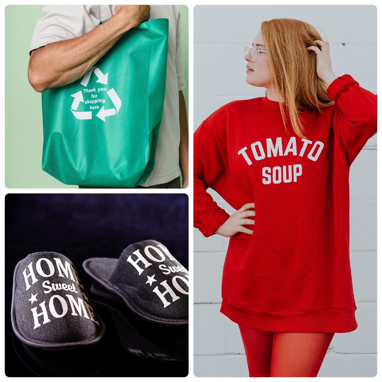 VinylRus Heat Transfer Vinyl-12” x 25ft White Iron on Vinyl Roll for Shirts, HTV Vinyl for Silhouette Cameo, Easy to Cut & Weed