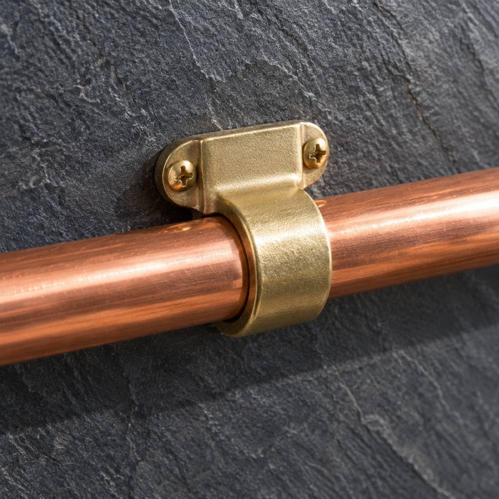 Supporto per Tubi 28mm Ottone, Installazione Esterna e Cantina