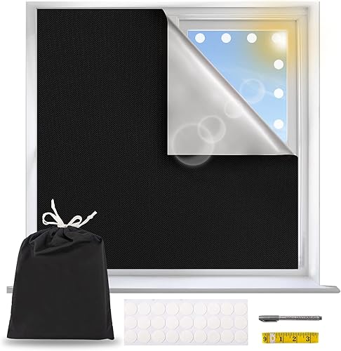 Miniatura 1 de Cortinas opacas, cortinas opacas 100% para ventana, persianas opacas portátiles, persianas de 118 x 57 pulgadas para ventana, persianas opacas para