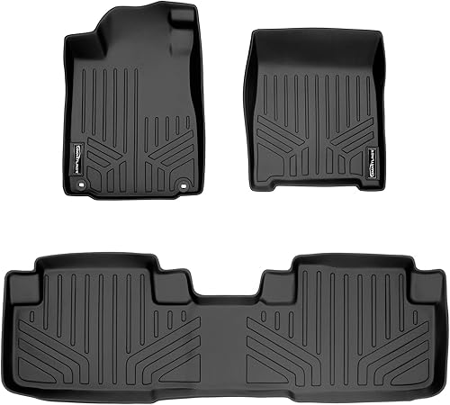 SMARTLINER Juego de alfombrillas de piso de 2 filas personalizadas para Honda CR-V 2012-2016