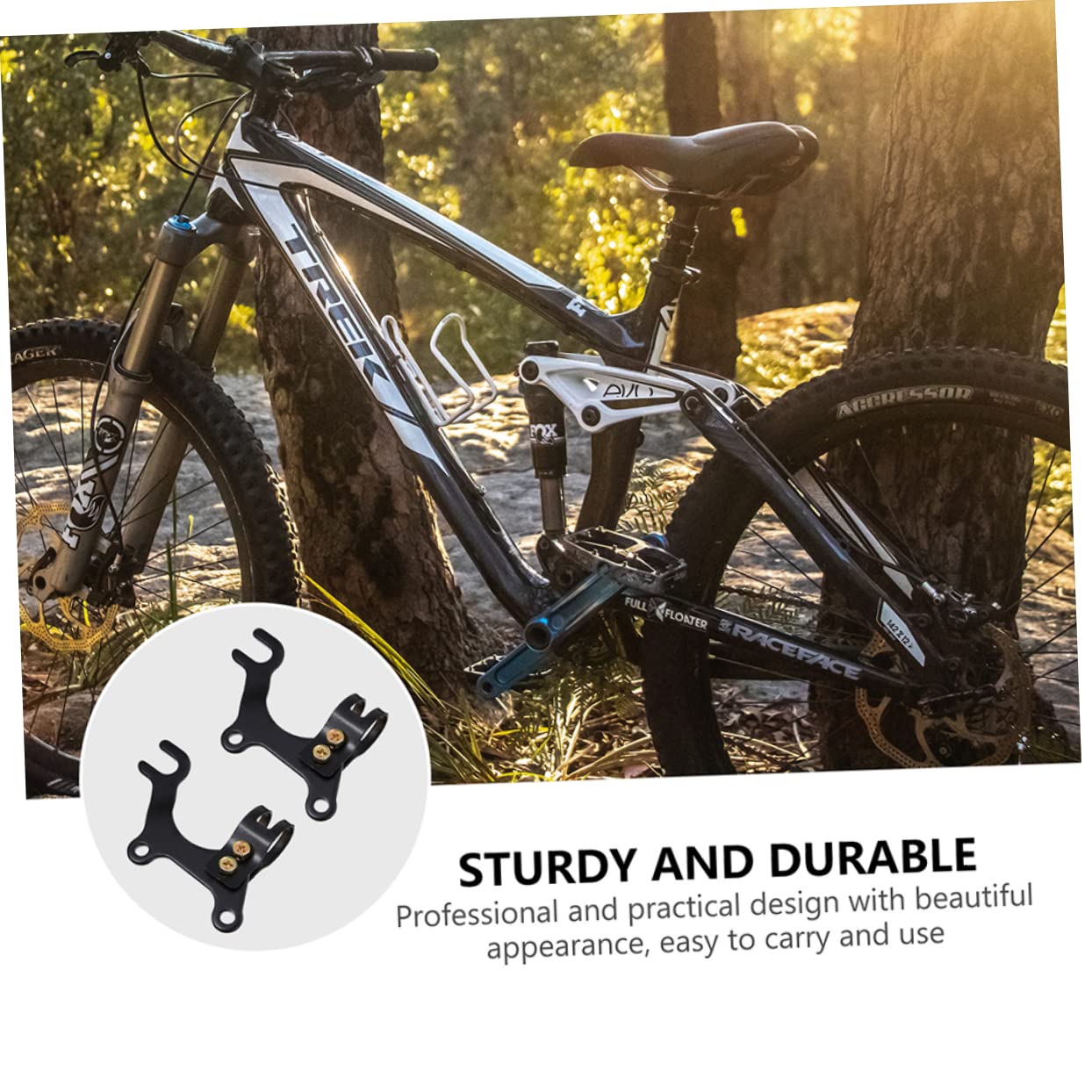 POPETPOP 2Pcs Adjustable Disc Brake Brackets for Bicycle Modification Durable Brake Support for Enhanced Performance Compatible with Frames Upgrade Your Riding Experience