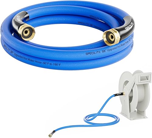 Miniatura 12 de SPECILITE Manguera de Agua para Jardín Caliente/Fría 150 pies x 3/4 pulgadas, -50℉ a 190℉, Resistente, Flexible, Resistencia a Explosión 605 Psi,