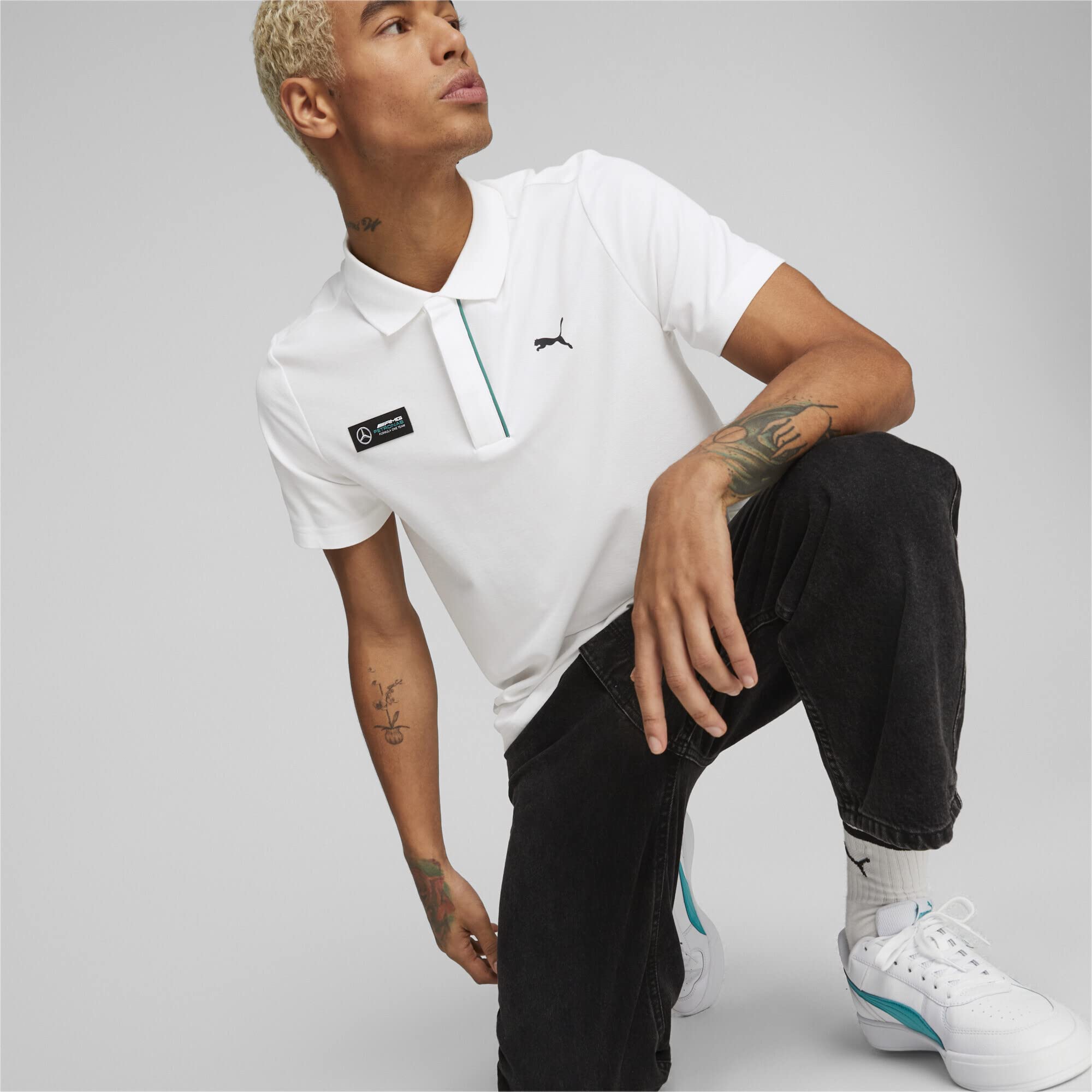 PUMA Polo Mercedes-AMG Petronas Motorsport Hombre M White