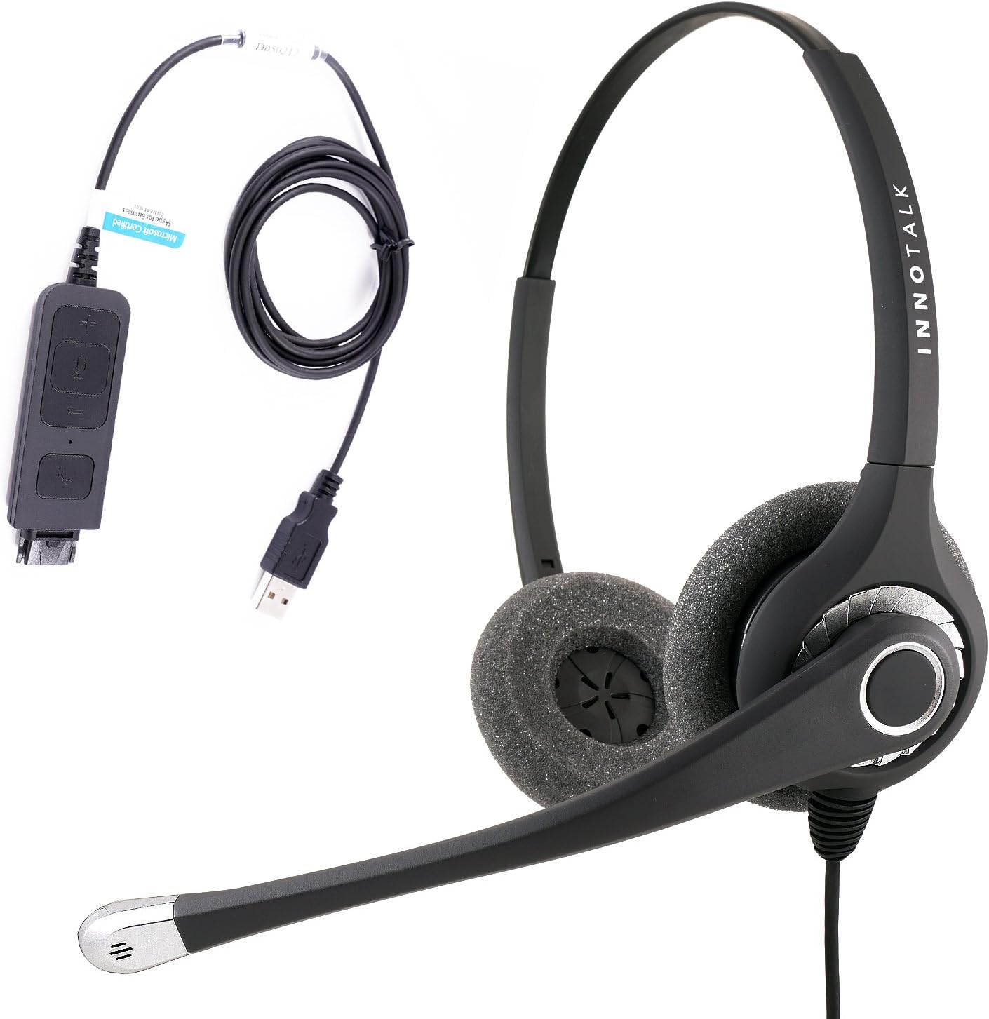 Professional Binaural Noise Cancel Mic Plug N Play USB