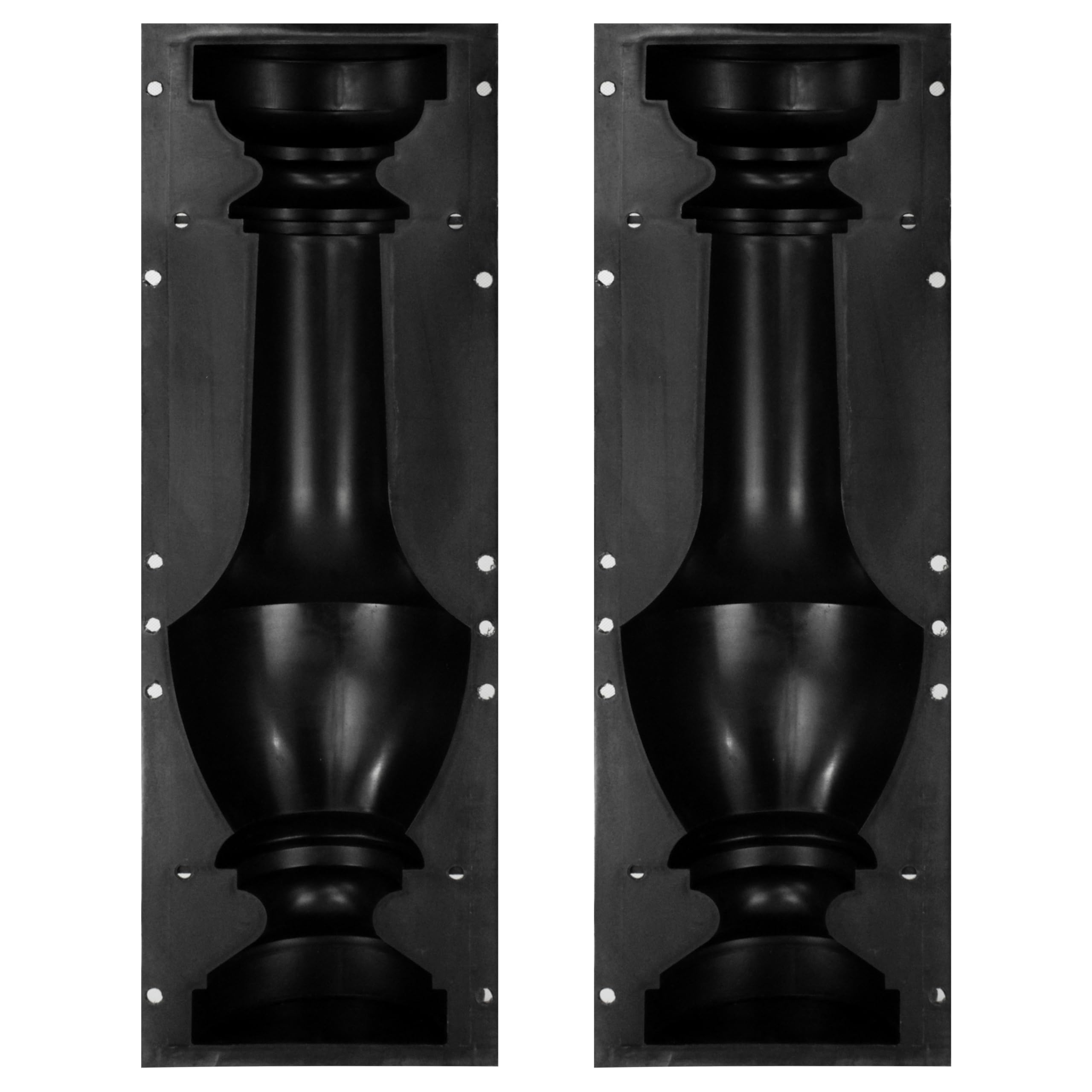 @tec Schalungsform für Klinkersteine, Gießform, Plastikformen für Beton, Pflastersteine, Säule/Balustrade 2-teilig - 83 x 14 x 7,5 + Baluster Abdeckplatte 99x20x6cm (69,9 x 20 x 9,5 cm)
