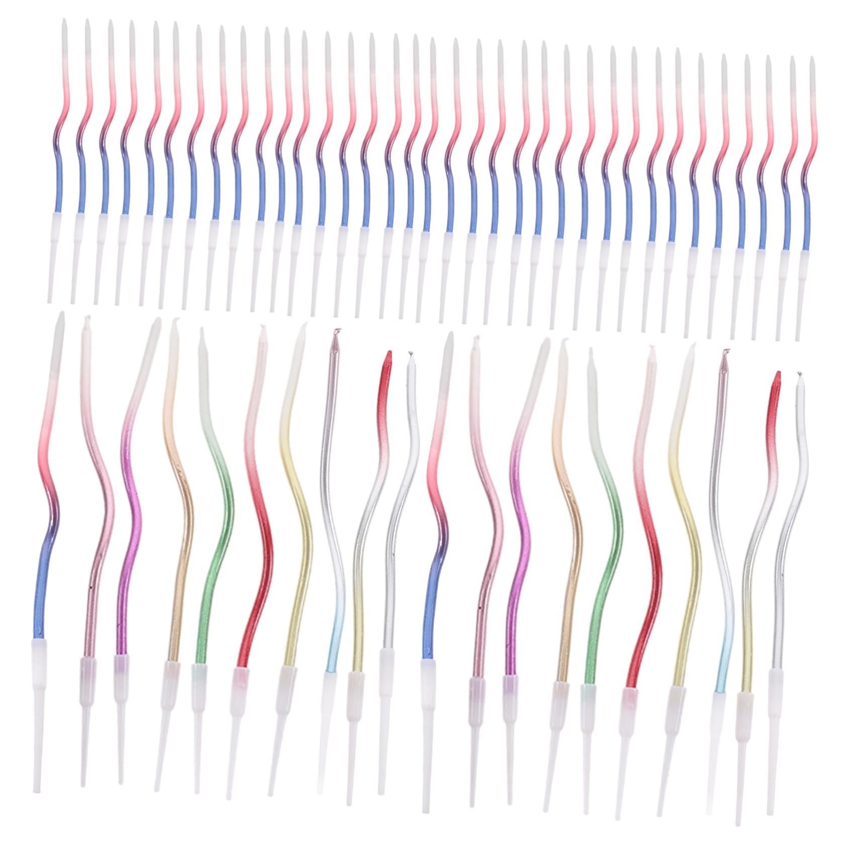 TOPBATHY 5 Juegos Cumpleaños para Tartas Tarjetas De Cumpleaños Decoraciones De Neón para Tartas De Cumpleaños Luces Decorativas Espiral Glade Fiesta Accesorio De Cumpleaños Hogar 30 Uds * 5