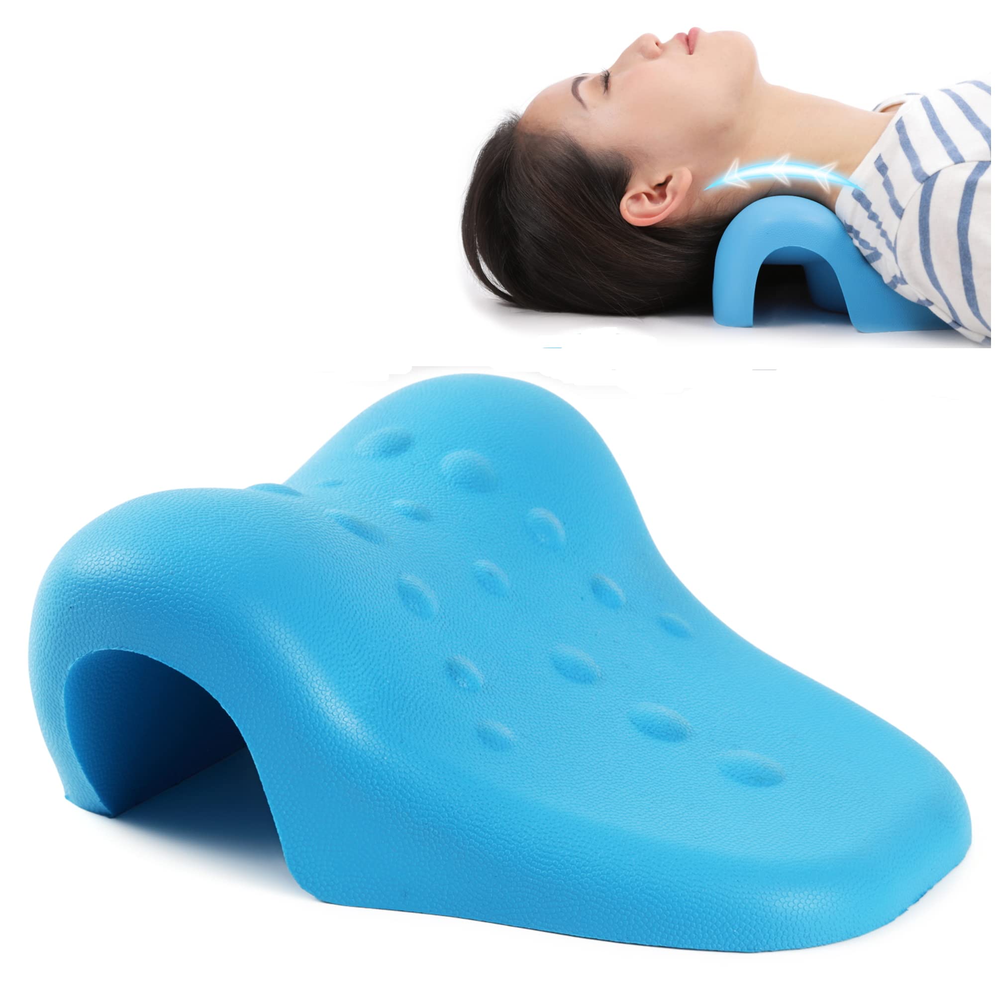 Amazon｜【現役整体師監修】 ネックストレッチピロー 【頭を5分