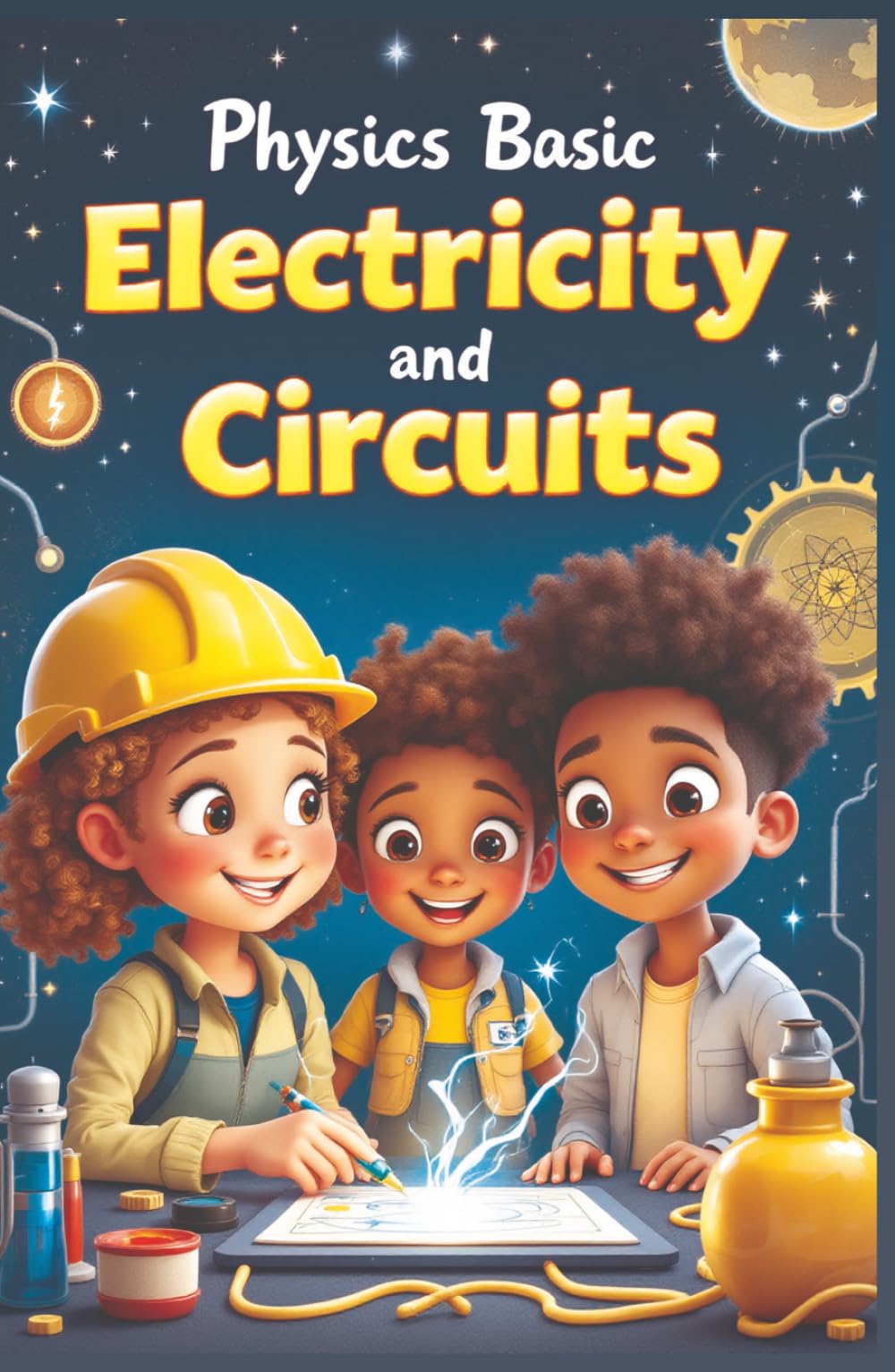 Physics Basic Electricity and Circuits: How Electrons, Currents, and Circuits Work — From Static Sparks to Solar Power and Smart Grids for Kids Ages 8–12 (Physics Kids Books)