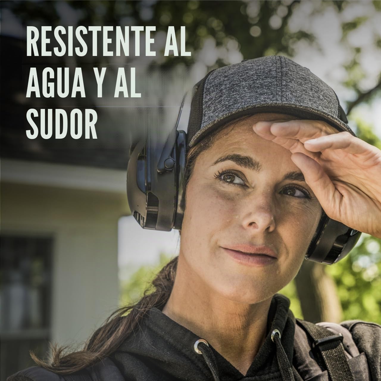 3M WorkTunes Connect & Protector auditivo Solar, Auriculares con energía Solar y luz con tecnología de autocarga, NRR 26 dB, Orejeras inalámbricas con tecnología Bluetooth y micrófono Integrado