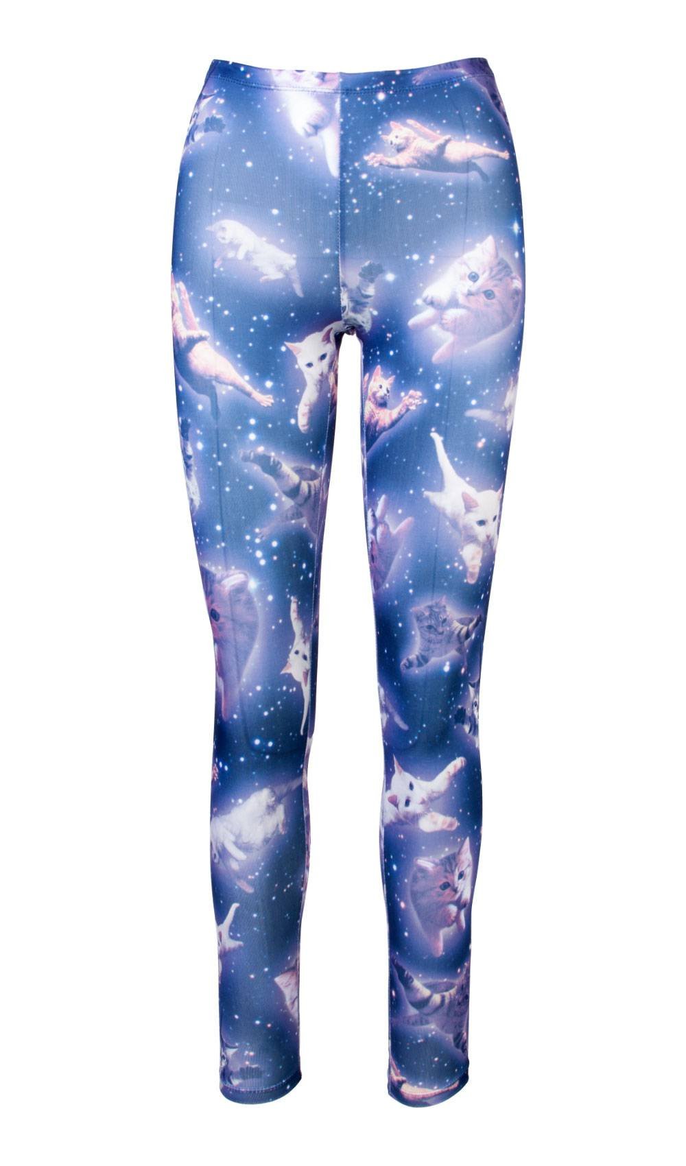 Cute Space Kitten Ladies Leggings