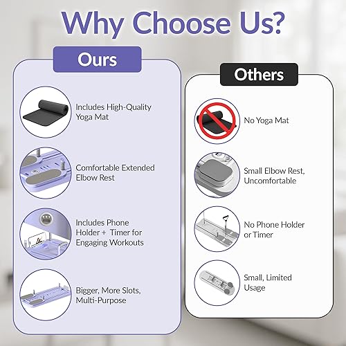 Miniatura 7 de Tabla de pilates con esterilla de yoga, tabla reformadora de pilates plegable para el hogar, juego de tablas de pilates portátil 7 en 1, bandas de