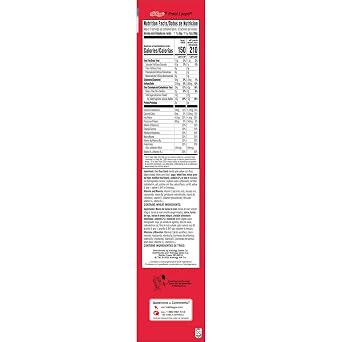 Kellogg's Froot Loops Breakfast Cereal, Fruit Flavored, Breakfast Snacks with Vitamin C, Large Size, Original, 13.2oz Box (1 Box) (Pack of 2)