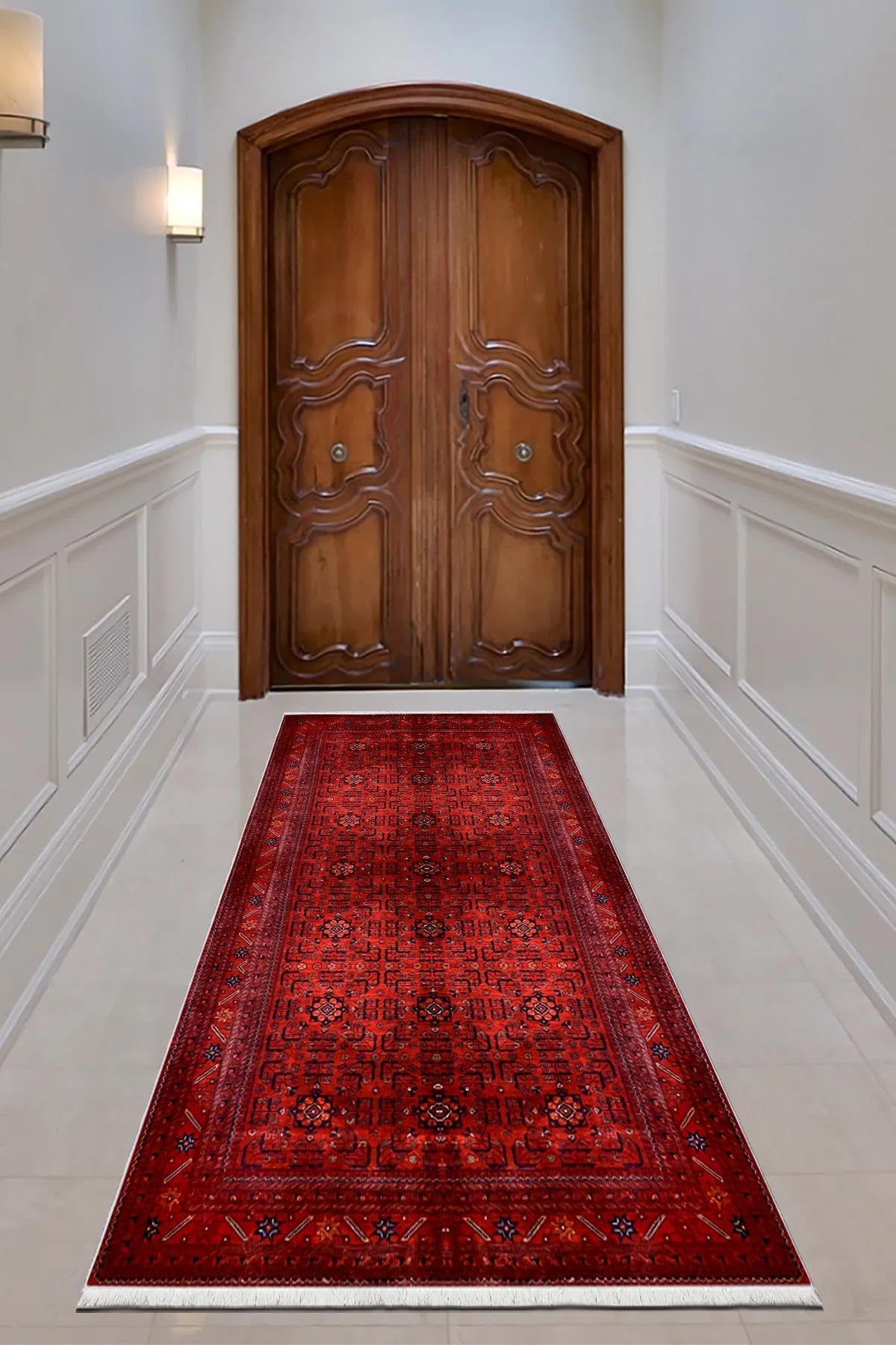 Monnhein Çok Renkli Yolluk 1423 - Yıkanabilir, Kaymaz Taban, Dijital Baskılı, Leke Tutmaz, İnce Hav, Modern Koridor, Mutfak, Antre ve Salon için Dekoratif Yolluk