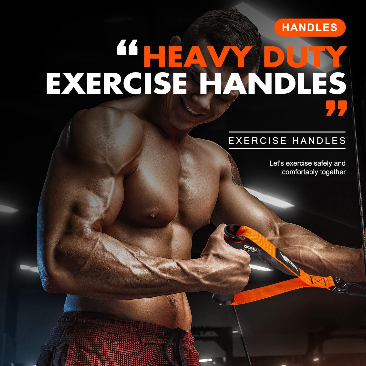 HPYGN Cable Machine Handles, Exercise Handles for Resistance Bands, Cable Handles Gym Equipment, Grip Attachments Great for Cable Training Pulley System Home Gym 6 HPYGN Cable Machine Handles, Exercise Handles for Resistance Bands, Cable Handles Gym Equipment, Grip Attachments Great for Cable Training Pulley System Home Gym