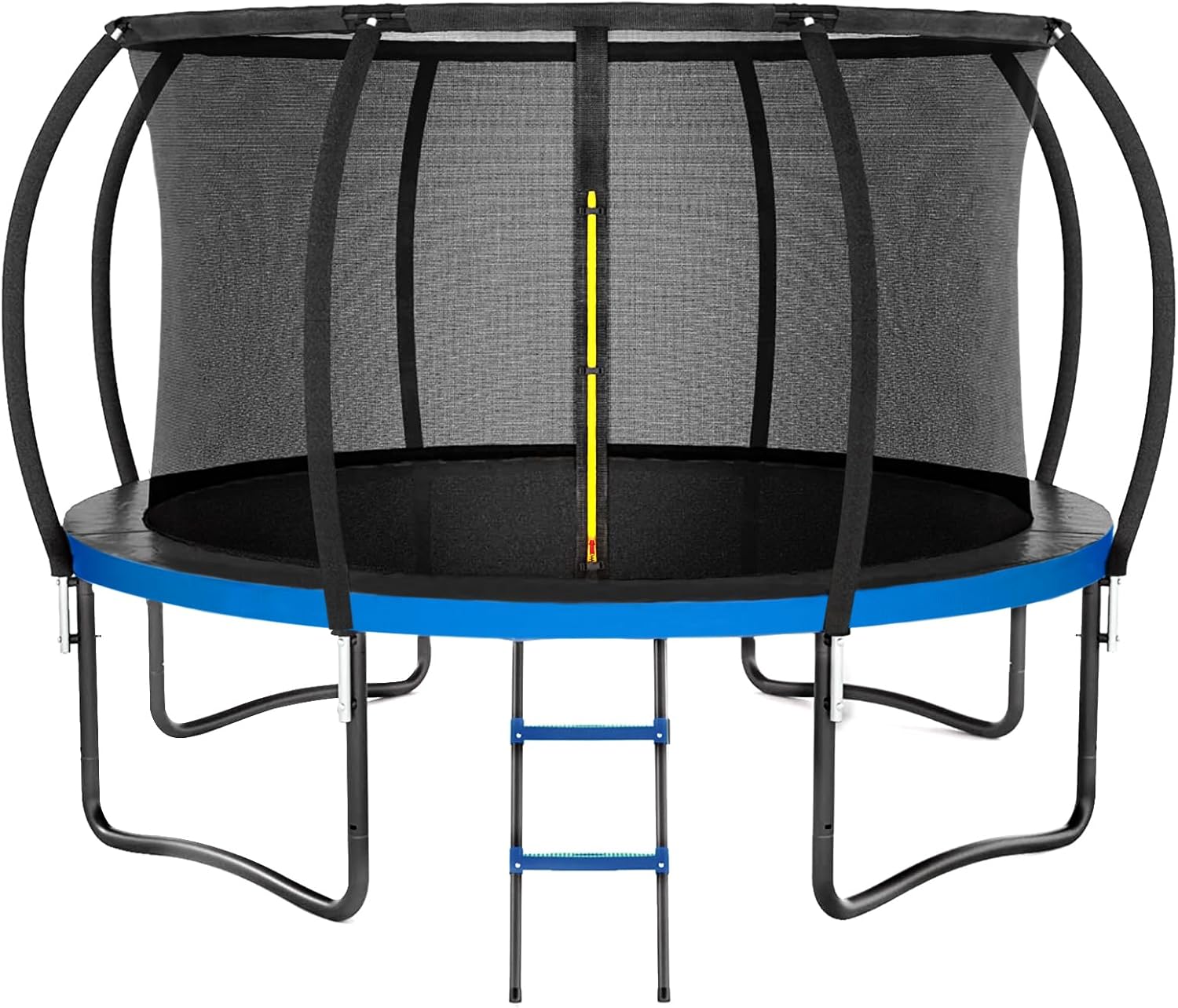 Kiivakii Trampoline 12FT 14FT, Outdoor Trampolines for Kids and Adults, Recreational Trampoline with Enclosure Net & Ladder, Round Trampoline for Backyard