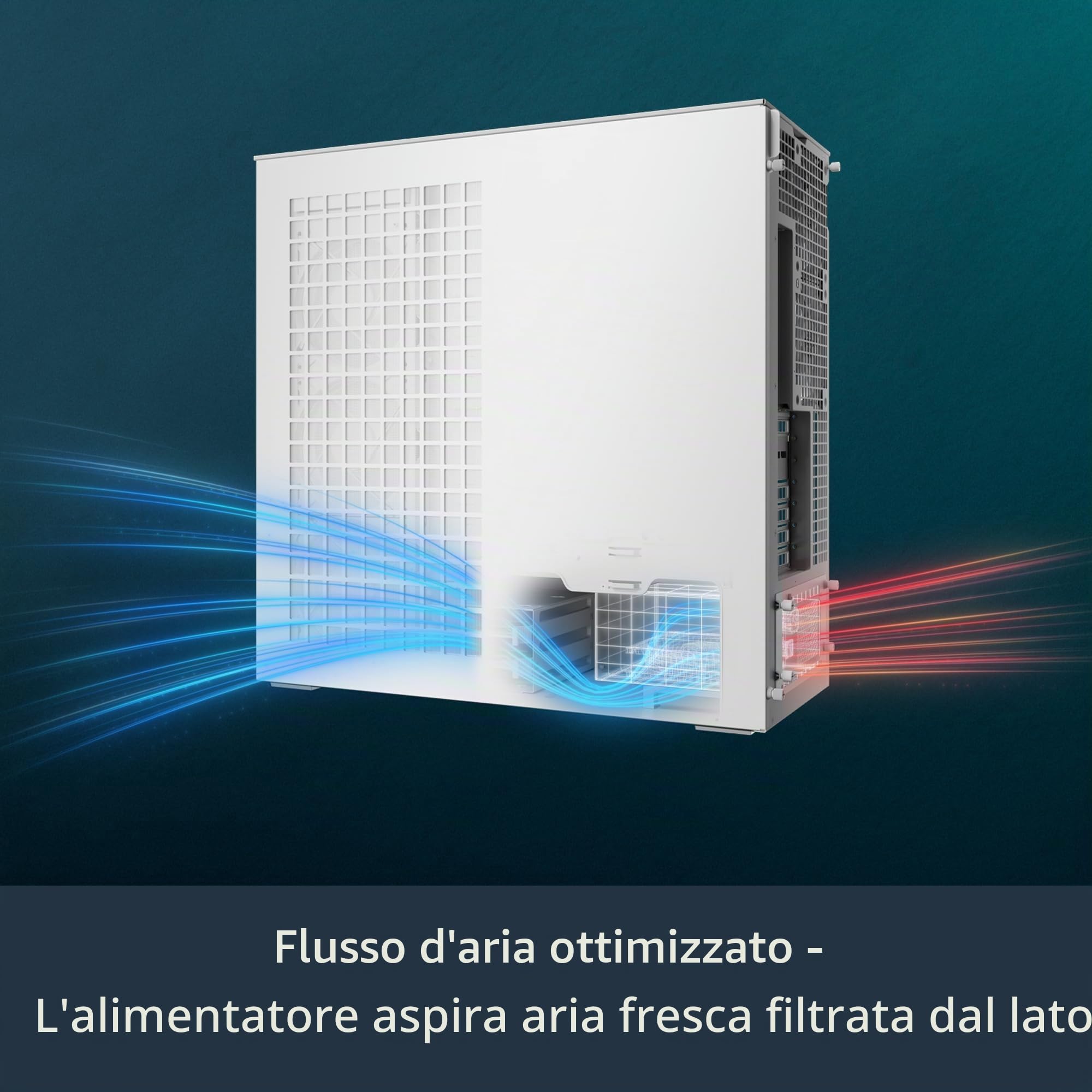 ARCTIC Xtender VG (White) con Supporto Verticale per GPU - Case per PC