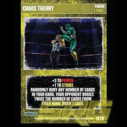 Miniatura 3 de GTS Distribution Supershow Cosmic Crusader Venus - Juego de cartas y dados de lucha libre. Baraja de estructura SRG. Edades 12+, 2-6 jugadores,