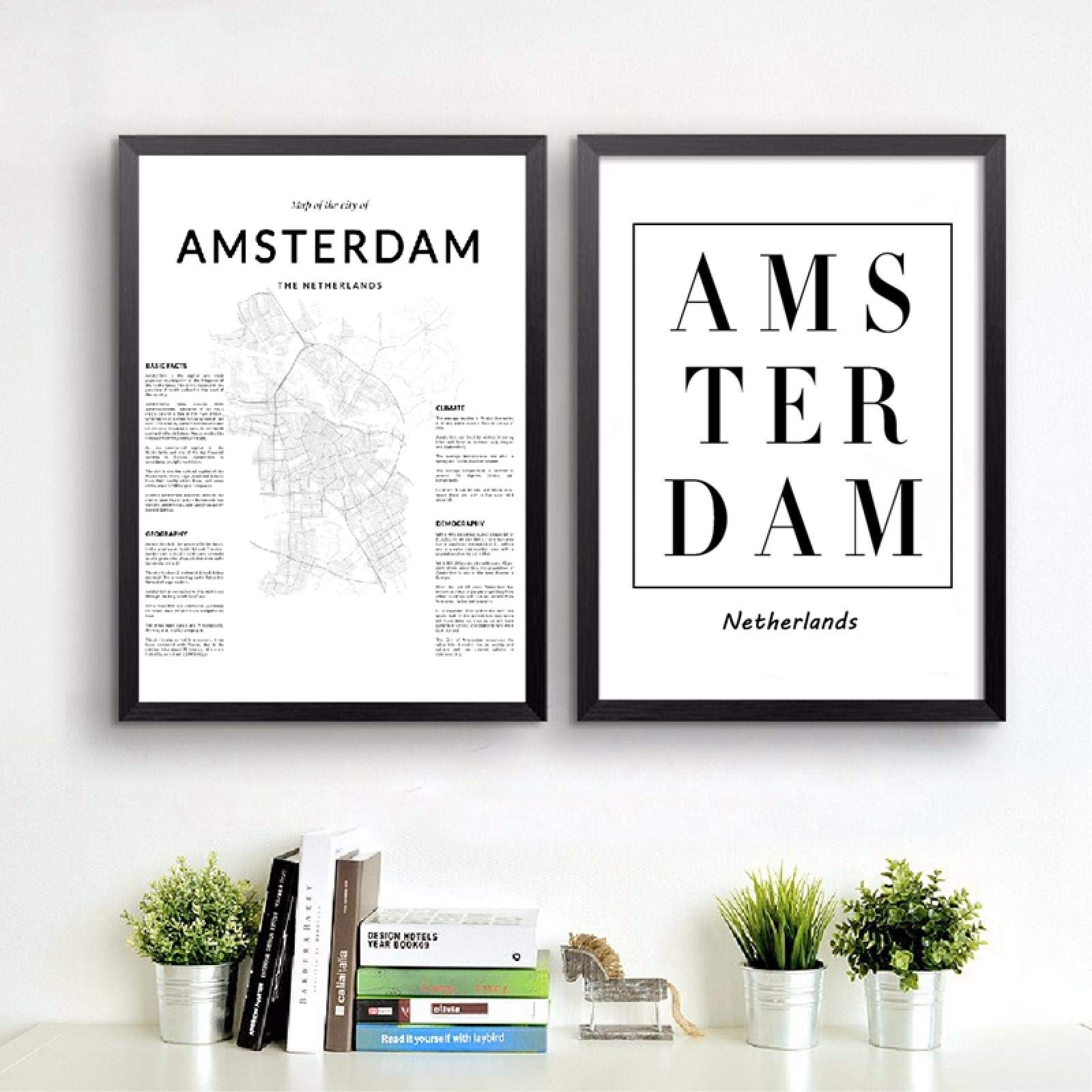 Toile Pays-Bas affiche d'art urbain impression de qualité - 8