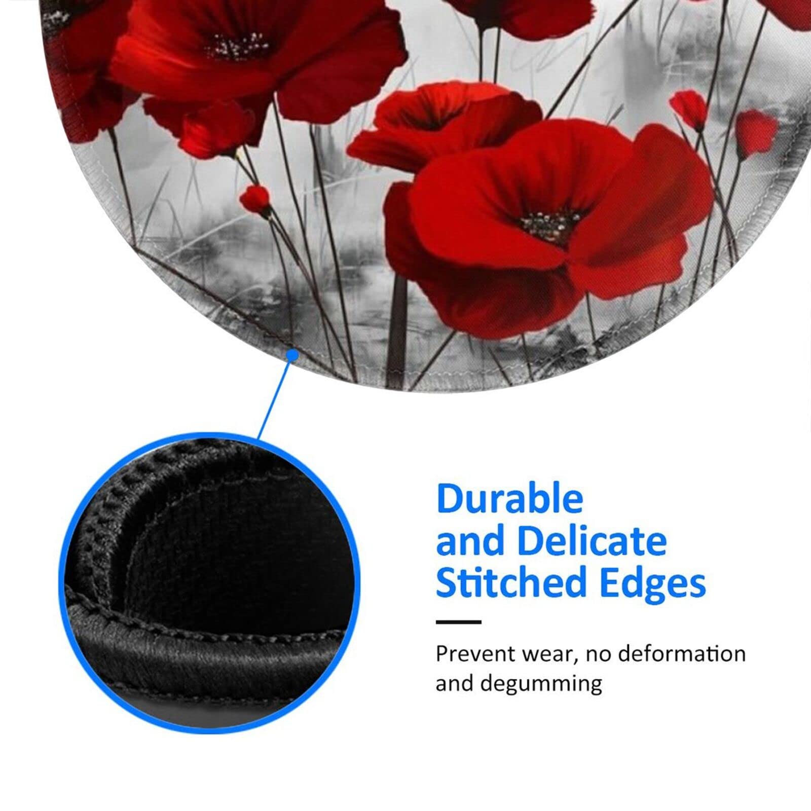 Tapis De Souris | Cuir De Buffle Couleur Moka | Rond | En Stock