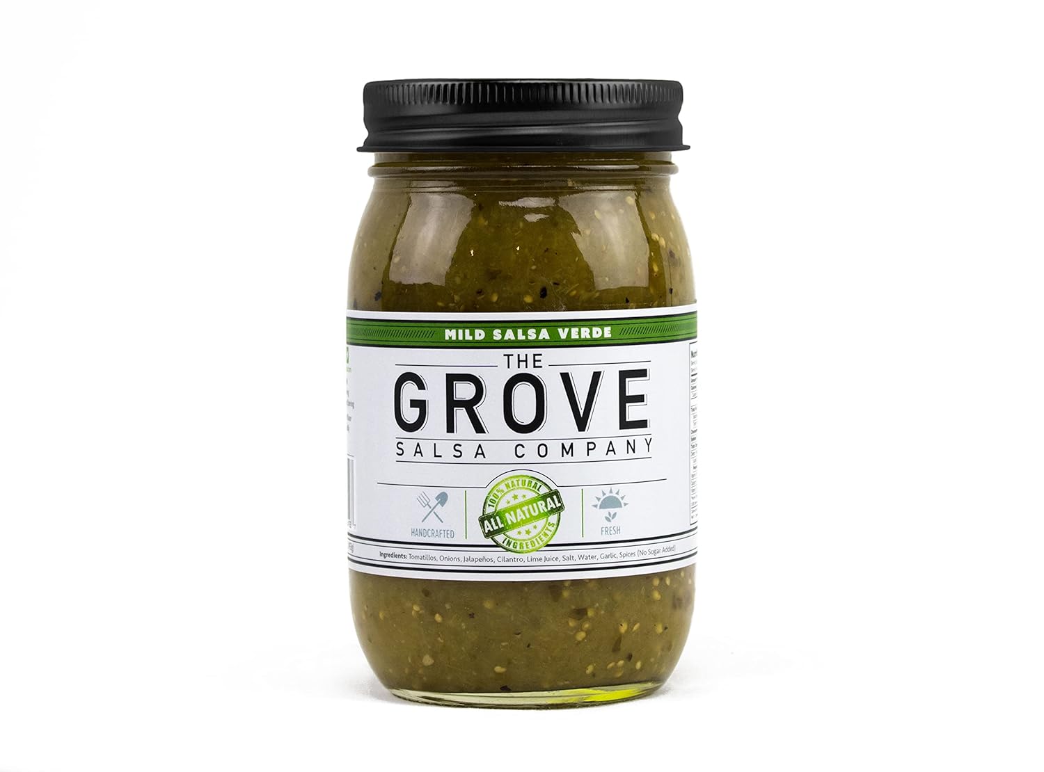 Salsa Verde Mild Grove Salsa All Natural Fresca Artesanal