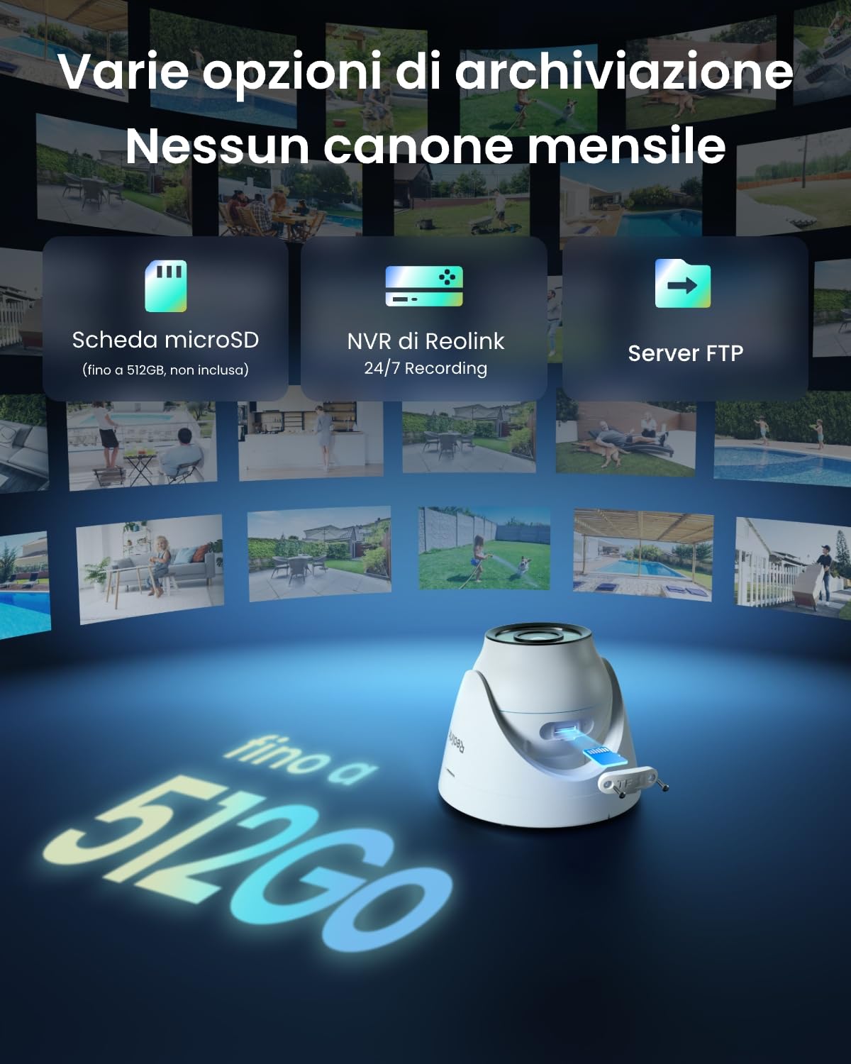 Reolink PoE 4K Telecamera Esterno, Visione Notturna a Colori ColorX, CX820 | HDR, Super Apertura F1,0, Sensore 1/1,8", Rilevamento di Uomo/Veicolo/Animale, Faretti, Sirena, Audio Bidirezionale