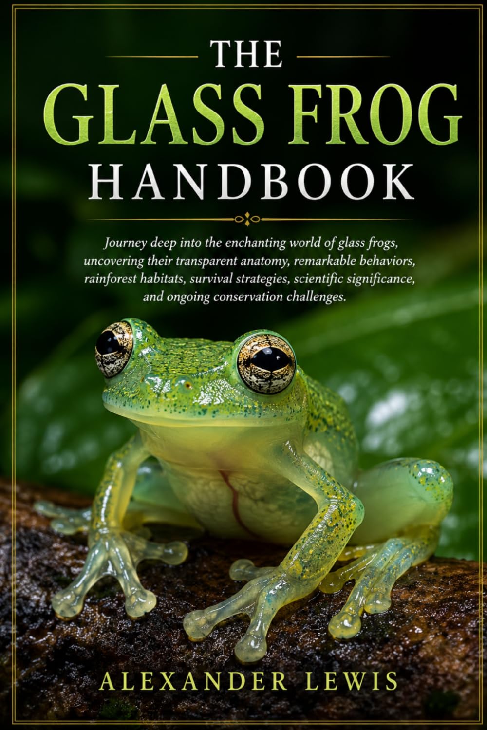 THE GLASS FROG HANDBOOK: Journey deep into the enchanting world of glass frogs, uncovering their transparent anatomy, remarkable behaviors, rainforest ... and ongoing conservation challenges.
