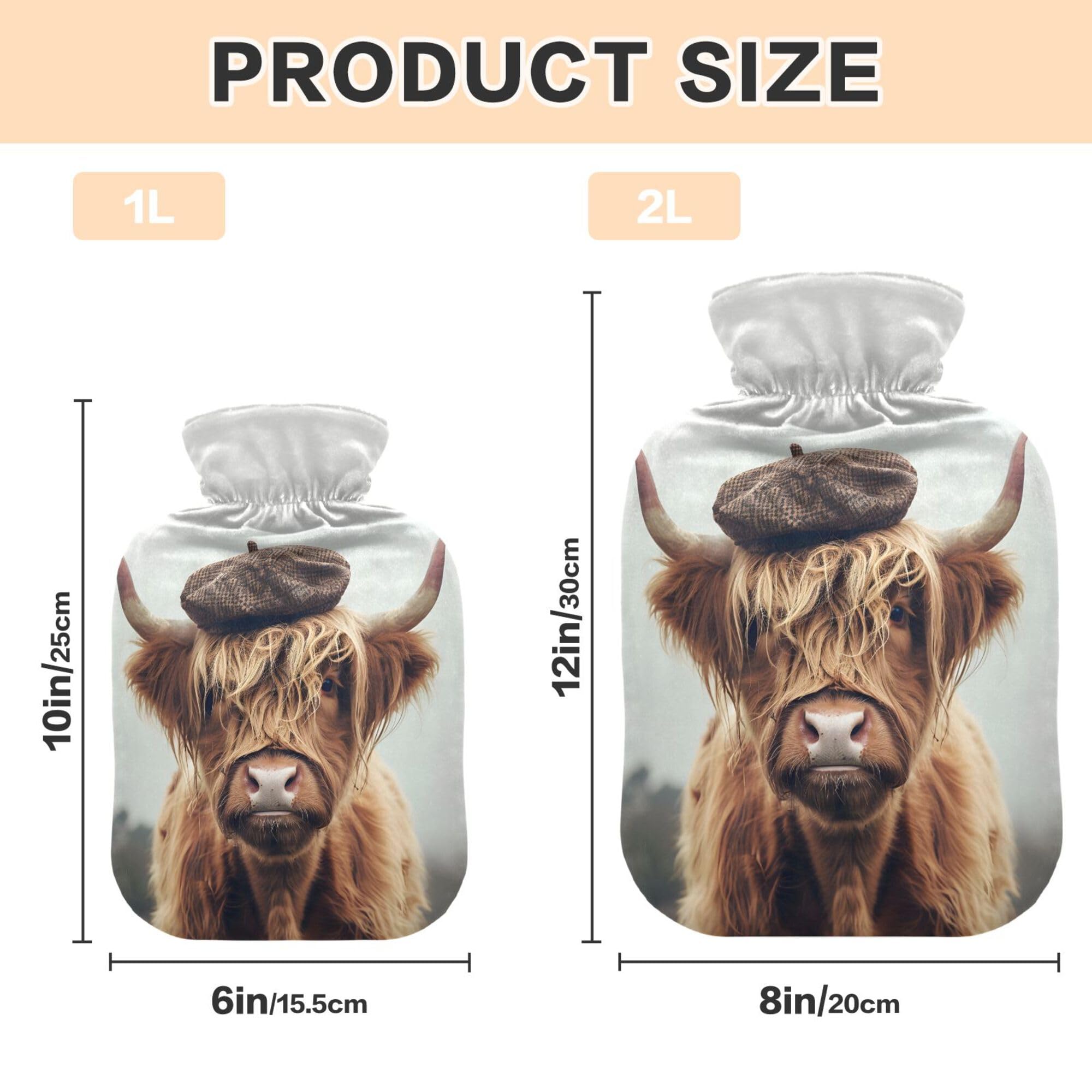 Personalsed Hghland Cow Water Bottle - Etsy - View #5