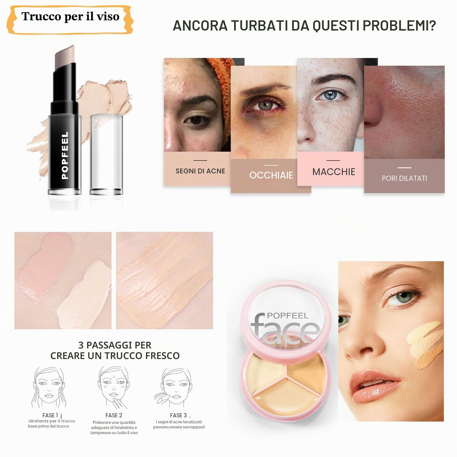 Kit per Trucco Completo, 28 Pezzi Cosmetico Valigetta per Principianti con Ombretti Correttore Rossetto Lucidalabbra Fard ecc - Sorpresa Regalo Trousse di Trucchi, per l'uso quotidiano e viaggio#4