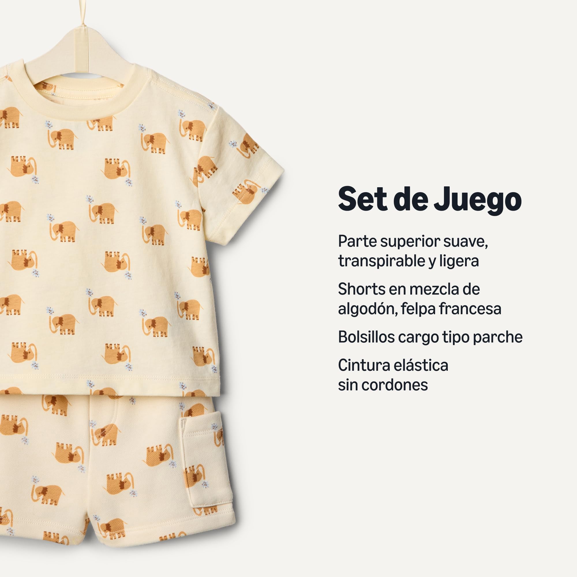 Amazon Essentials x Sofia Grainge Conjunto con Camiseta y Pantalones Cortos Niños, Paquetes Múltiples