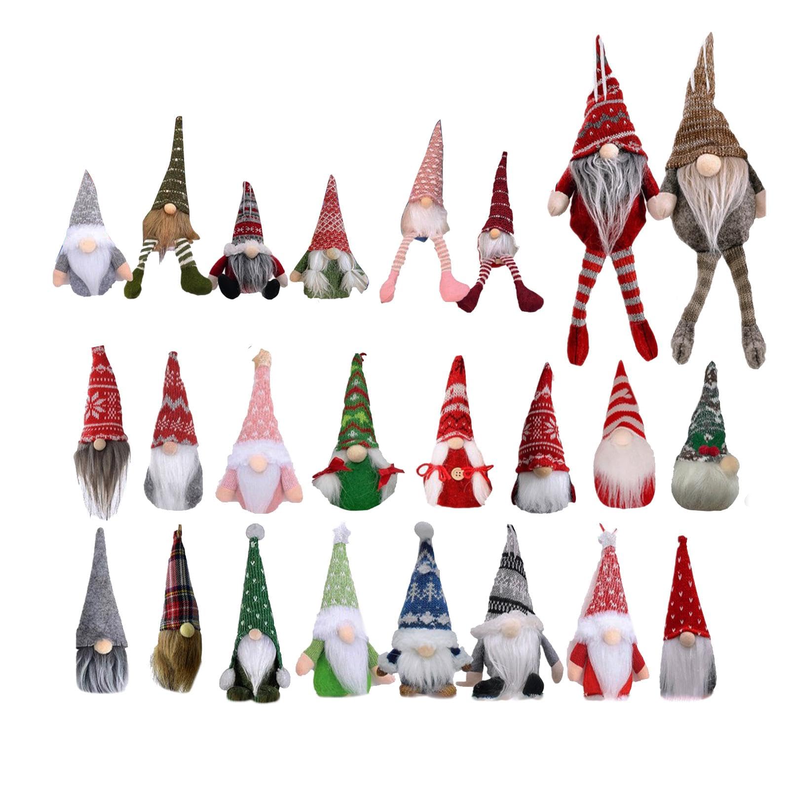 Wichtel Adventskalender 2024 – Mit 24 Handgemachten Plüsch-Wichteln, Samt, 21x21 Cm – Weihnachts-Countdown-Deko