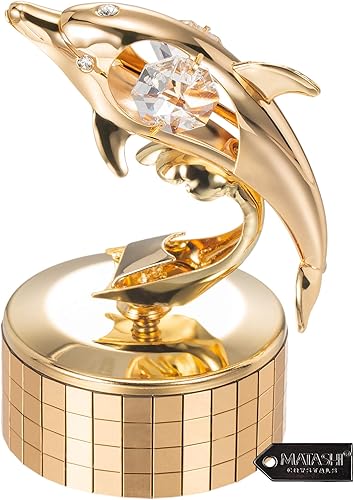Regalos para mamá  Juego de cajas de música  You are My Sunshine con delfín chapado en oro de 24 quilates, el mejor regalo para el día de la madre,
