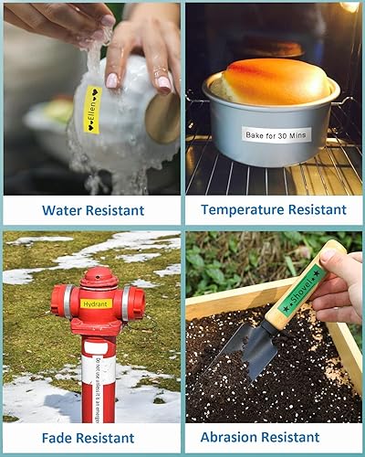 Miniatura 5 de RAEMALL Repuesto para cinta Brother P Touch TZe TZ de 0.472 in, 0.47 pulgadas, laminada blanca, roja, azul, amarillo, verde, TZe231 731, repuesto de