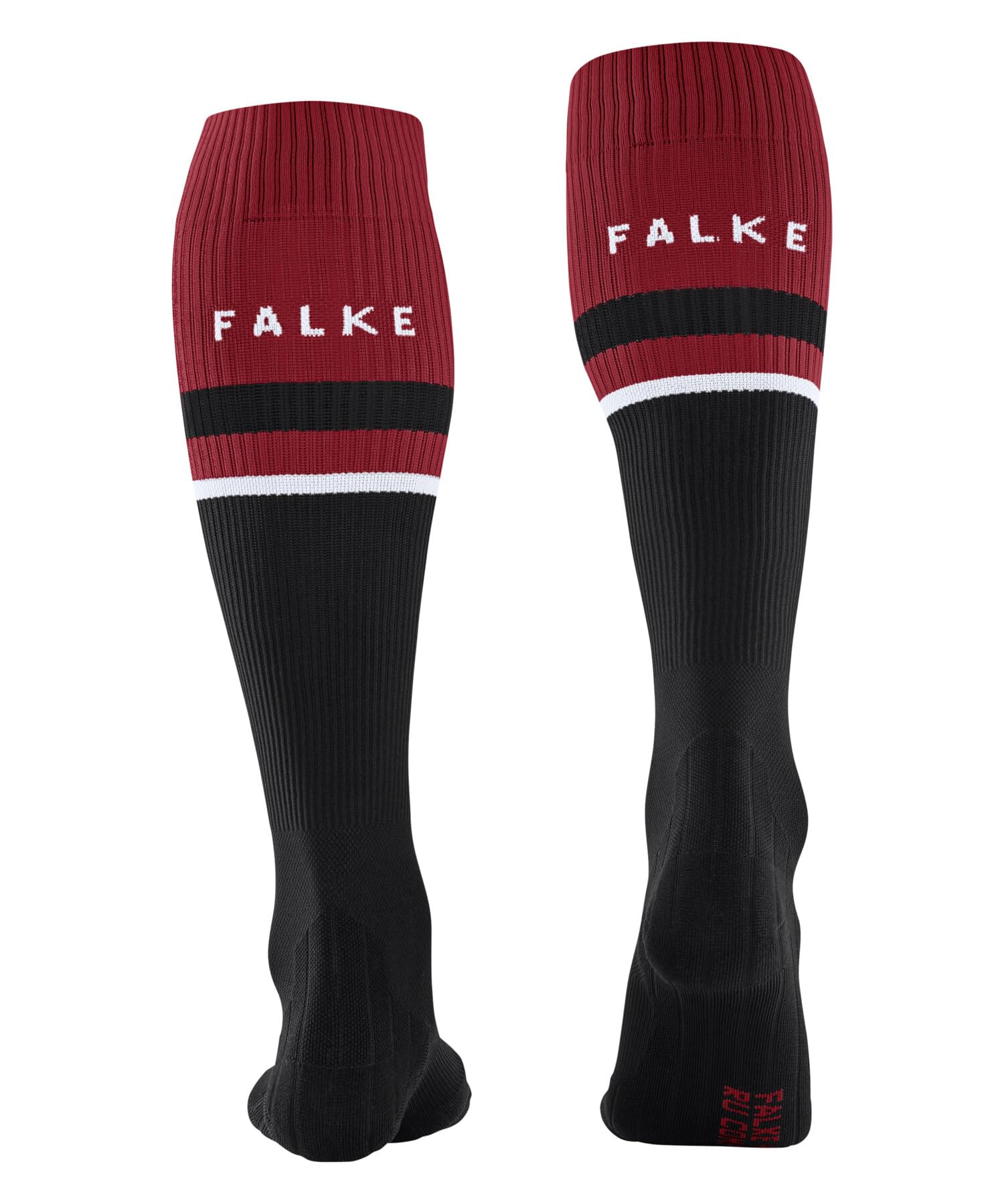 FALKE Mężczyźni Skarpety do biegania RU Compression Energy M Kh materiał funkcyjny kompresyjne 1 Para, Czarny Black 3008 - Obwód łydki W3, 39-42 W3