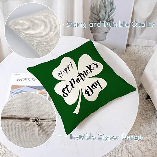 Miniatura 9 de YeeJu Juego de 4 fundas de almohada para el Día de San Valentín de 20 x 20 pulgadas, fundas de almohada de aniversario de boda, fundas de cojín de