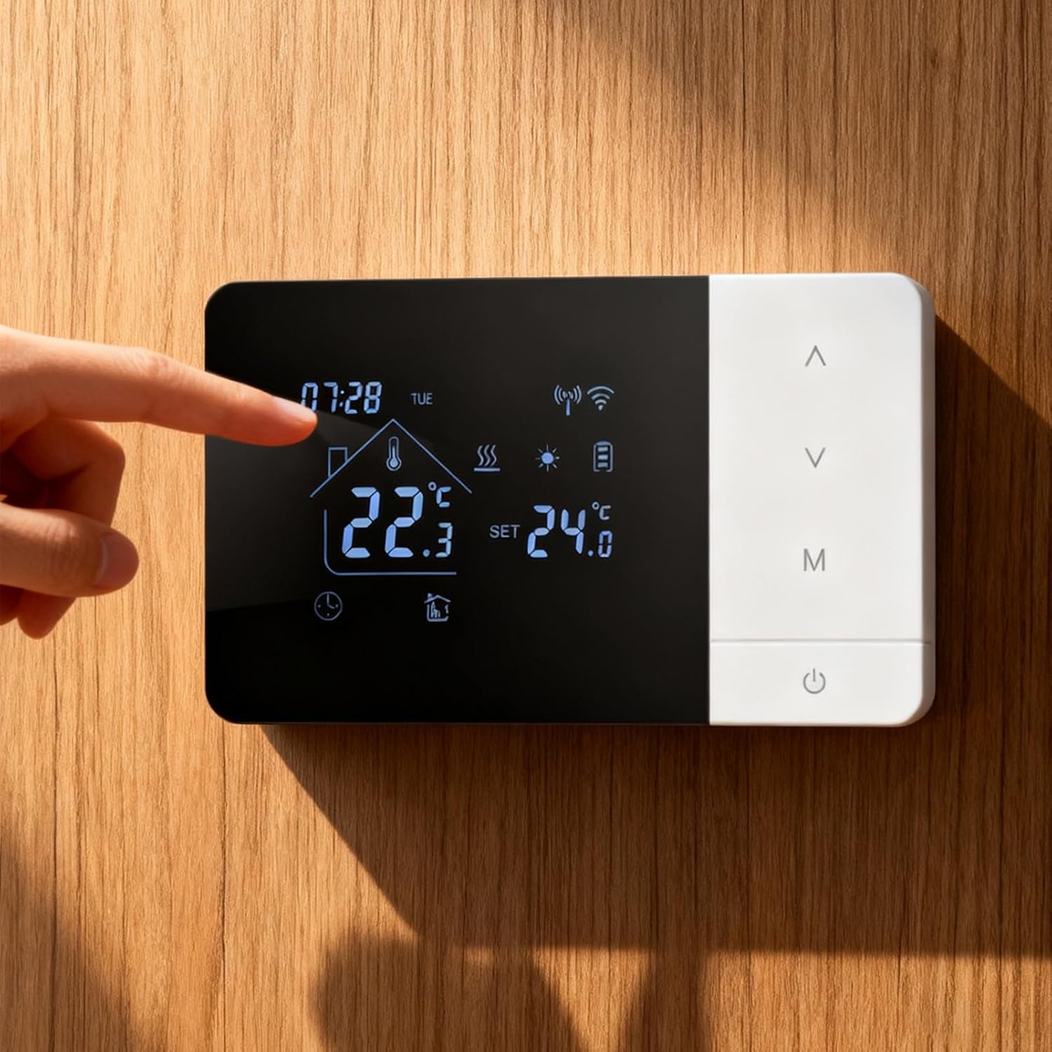 Smart Thermostat - Heat & Cool WiFi Thermostat APP & Voice Controlled - Temp Controller with Touchscreen - for Home RV Hotel Indoor Living Room Bedroom Bathroom Garage 3 712qsAPeQSL. AC SL1500