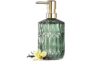 EMPO Clear Glass Green Hand Lotion Dispenser