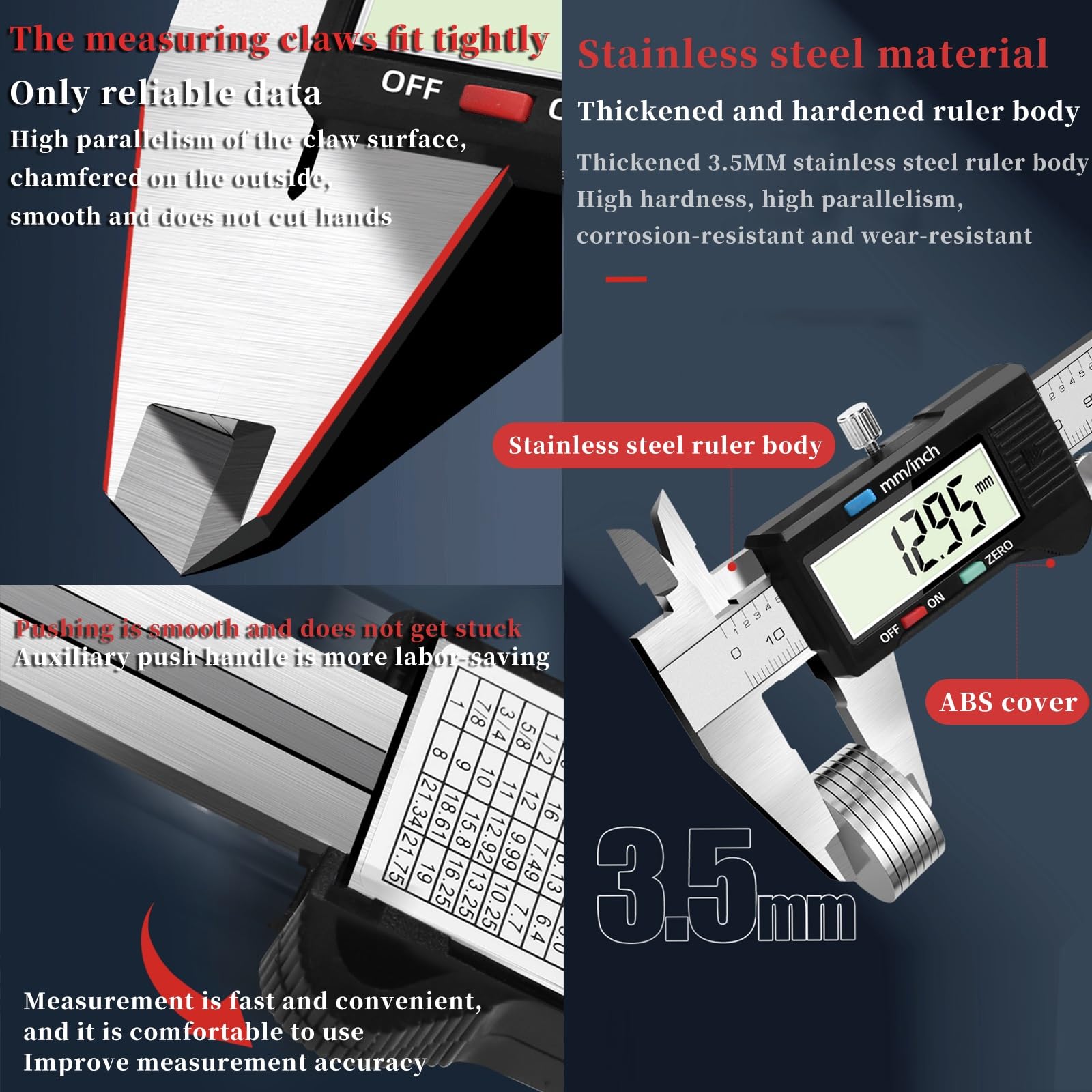Mini calibro digitale da 100 mm, calibro a corsoio tascabile di precisione da 0,01 mm, per anelli, bracciali, gioielli, acciaio inossidabile, display LCD, a batteria, ideale per fai da te e piccole